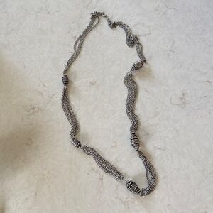 Long Silver Necklace